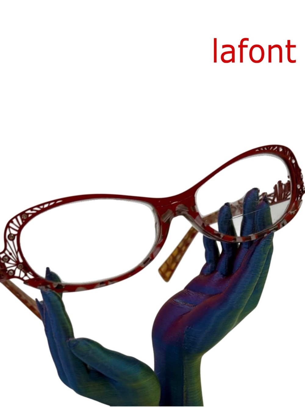 AUTHENTIC LAFONT GAUFRETTE EYEGLASSES Red FRAMES Women's Eyewear color 627
